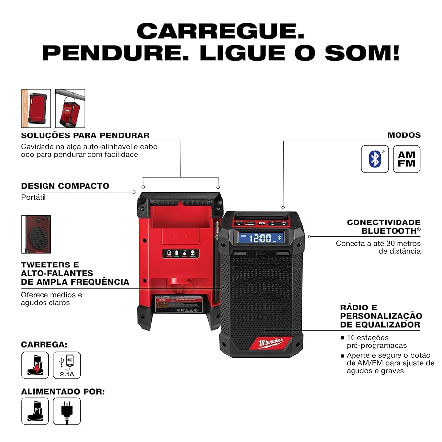 42kmrunfartです Milwaukee M12 12-Volt Lithium-Ion Cordless Bluetooth/AM/FM